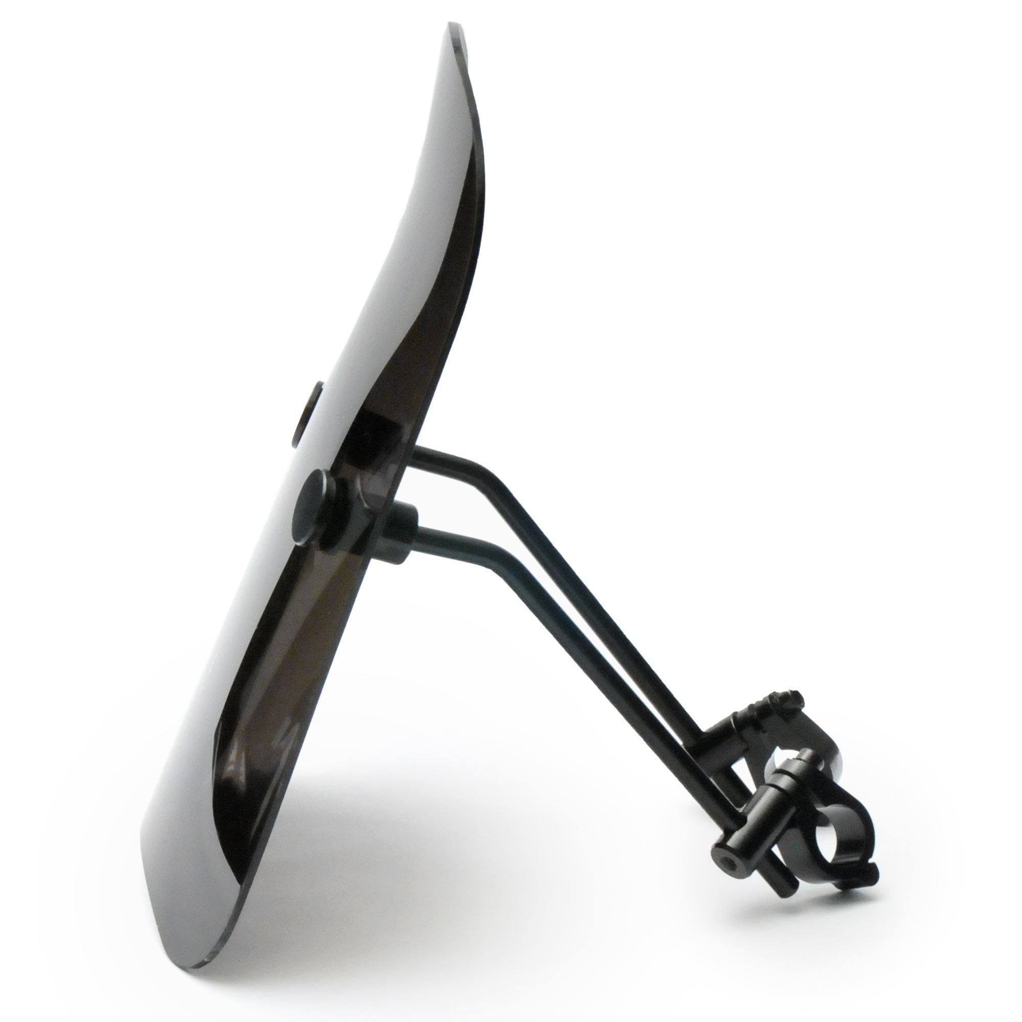 Krator Windshield Windscreen 13.5"H Deflector Fits 7/8" or 1" Handlebars, Smoke