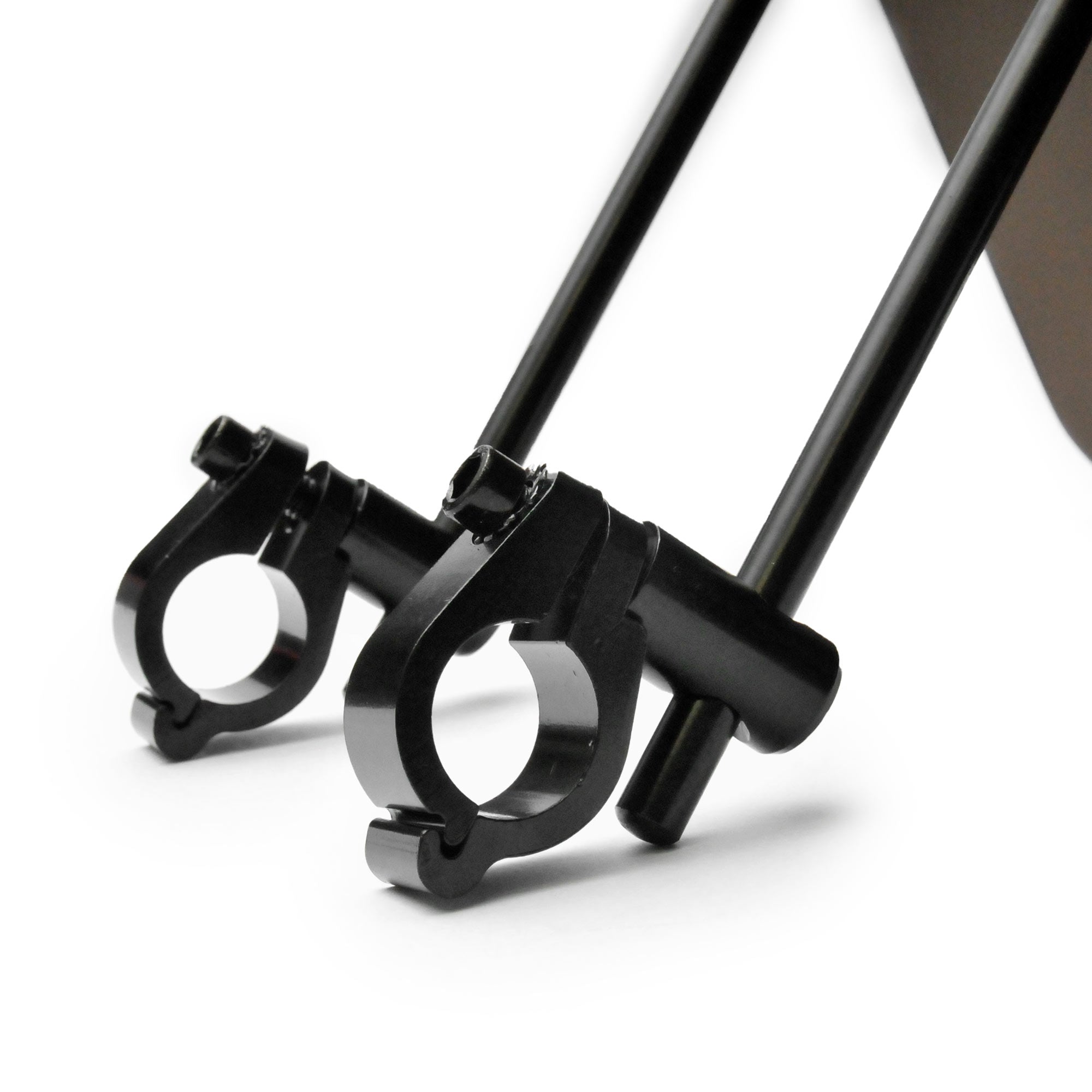 Krator Windshield Windscreen 13.5"H Deflector Fits 7/8" or 1" Handlebars, Smoke