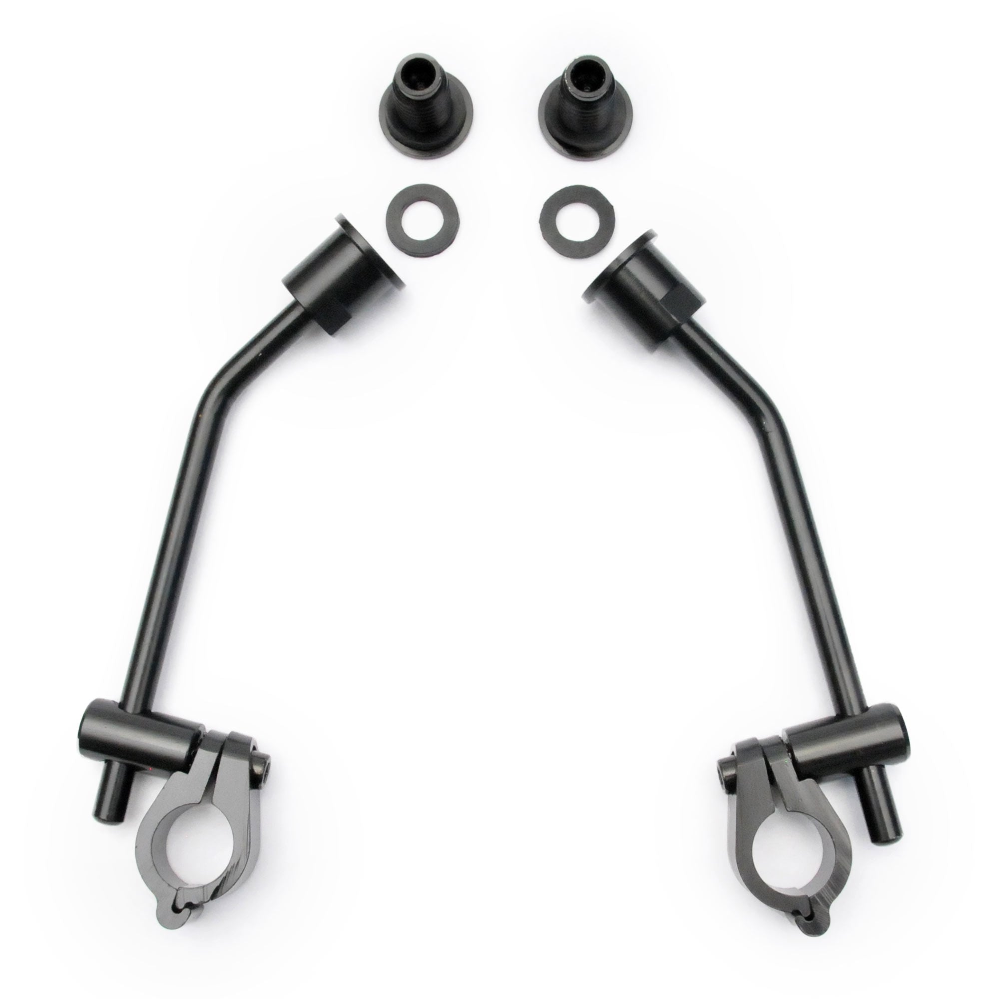 Krator Windshield Windscreen 13.5"H Deflector Fits 7/8" or 1" Handlebars, Smoke