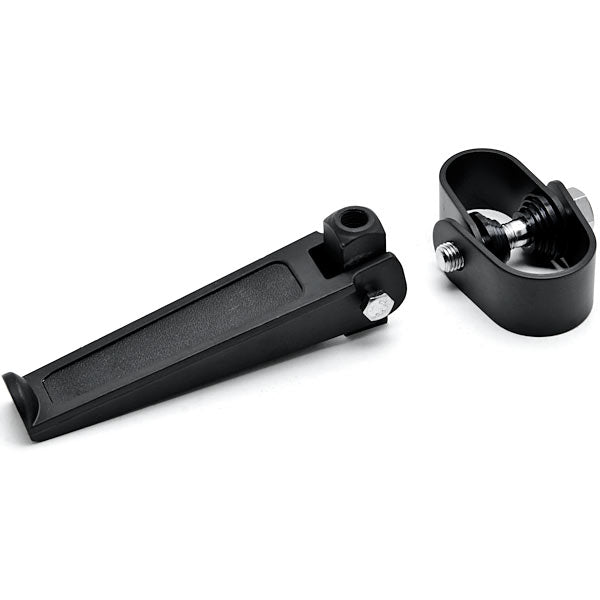 Black Anti-Vibrate Engine Guard Foot Pegs w/ Clamps 1" to 1-1/4" Highway Bars, Crash Bars, Engine Guards