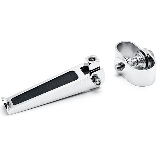 Chrome Anti-Vibrate Engine Guard Foot Pegs w/ Clamps 1" to 1-1/4" Highway Bars, Crash Bars, Engine Guards