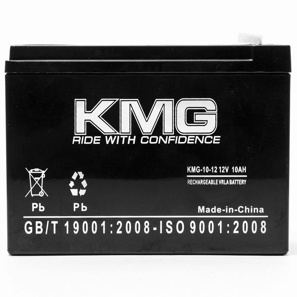 12V 10Ah F1 / F2 Sealed Lead Acid SLA KMG-10-12 Battery Replaces NP10-12