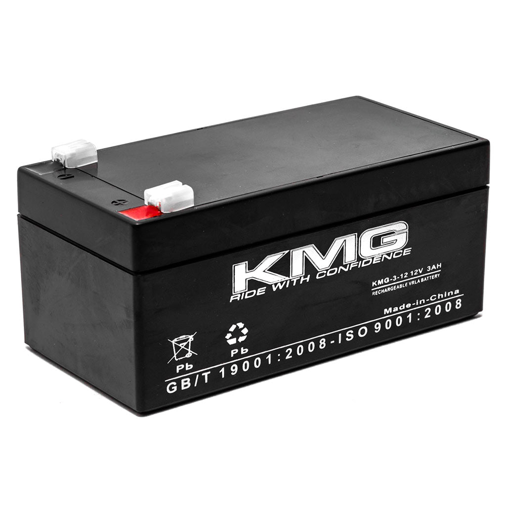 12V 3Ah F1 / F2 Terminal Sealed Lead Acid KMG-3-12 Battery Replaces NP3-12