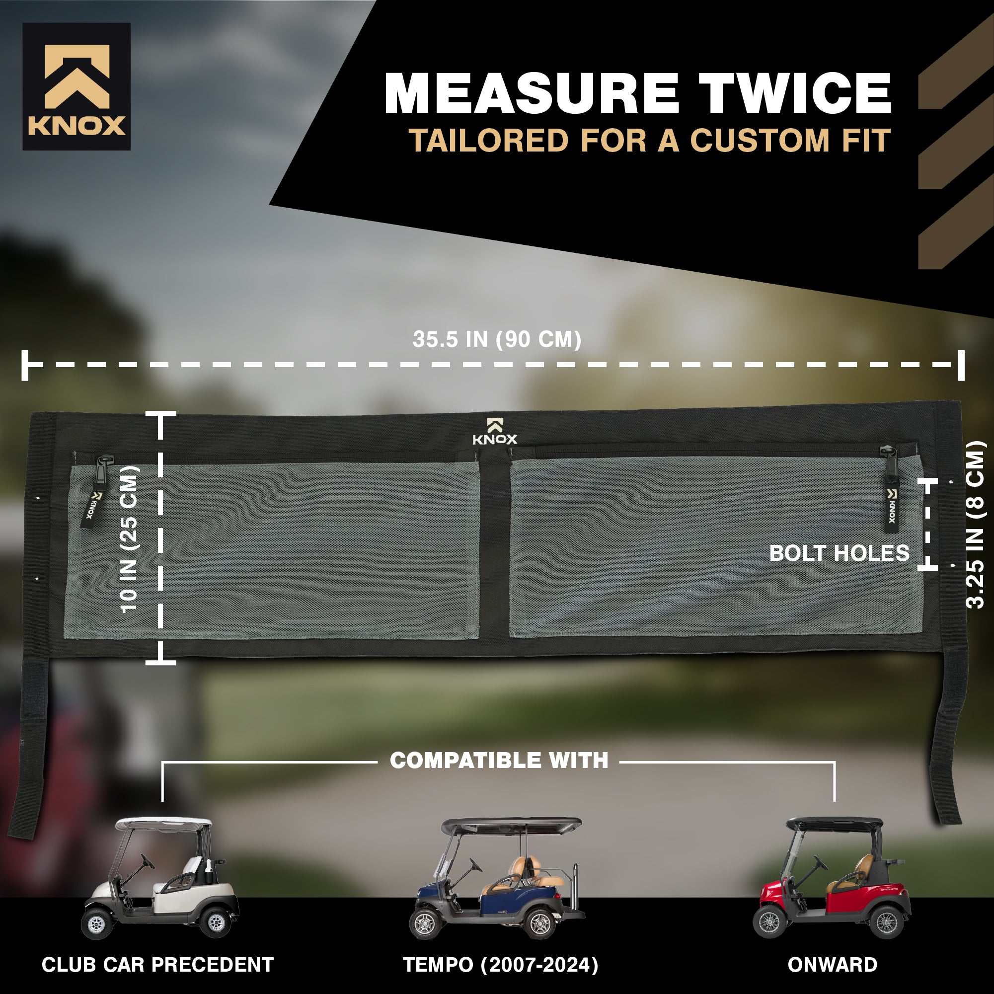 KNOX Golf Cart Overhead Storage, Club Car Precedent, Tempo, Onward Compatible