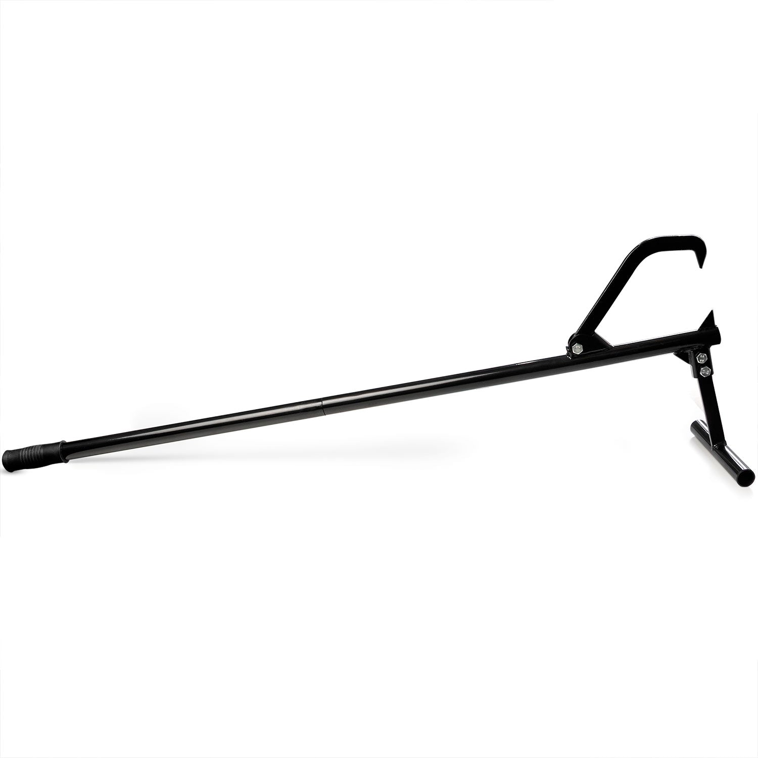 Biltek Steel Handled Timberjack - Log Grabber Cant Hook and Cutting Jack - Black