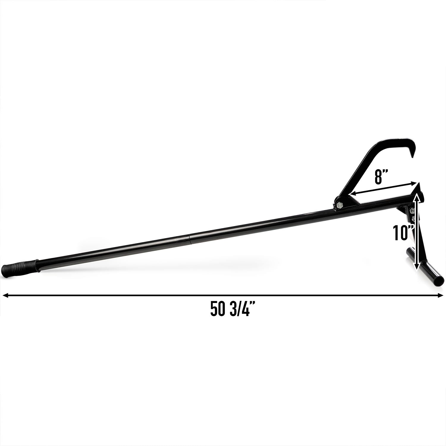 Biltek Steel Handled Timberjack - Log Grabber Cant Hook and Cutting Jack - Black