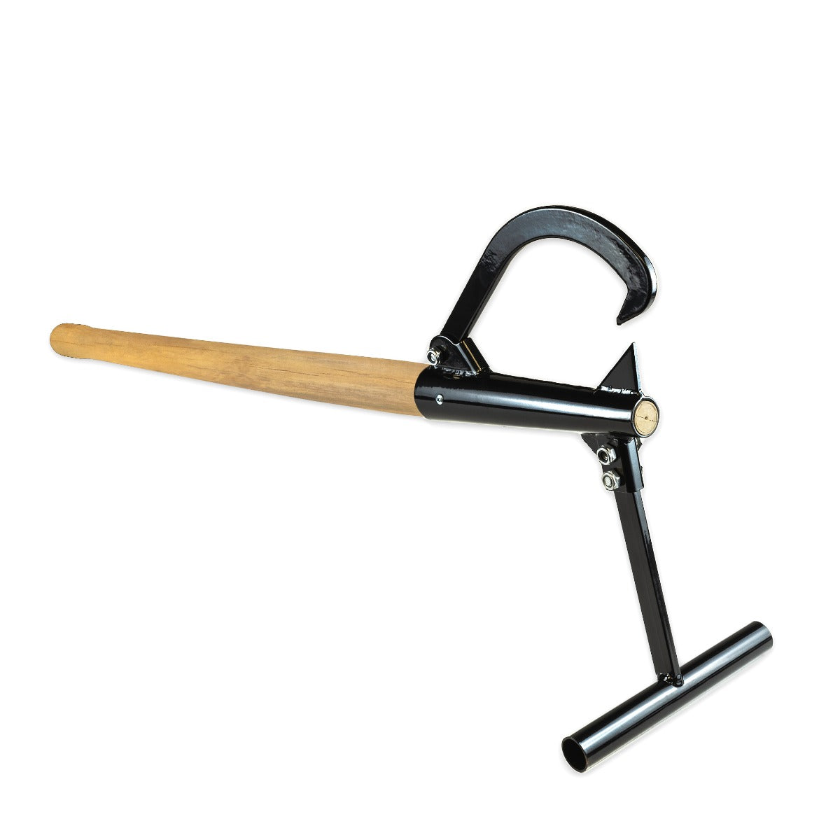 Biltek Wood Handled Timberjack - Log Grabber Cant Hook and Cutting Jack - Black