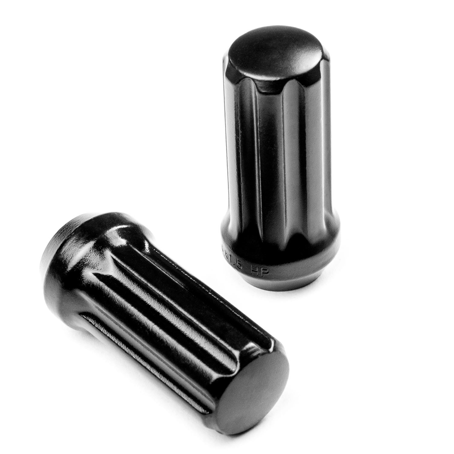 24x Black 14x1.5 Spline Lug Nuts + 2 Keys Anti-Theft Locking Wheel Lug Nuts