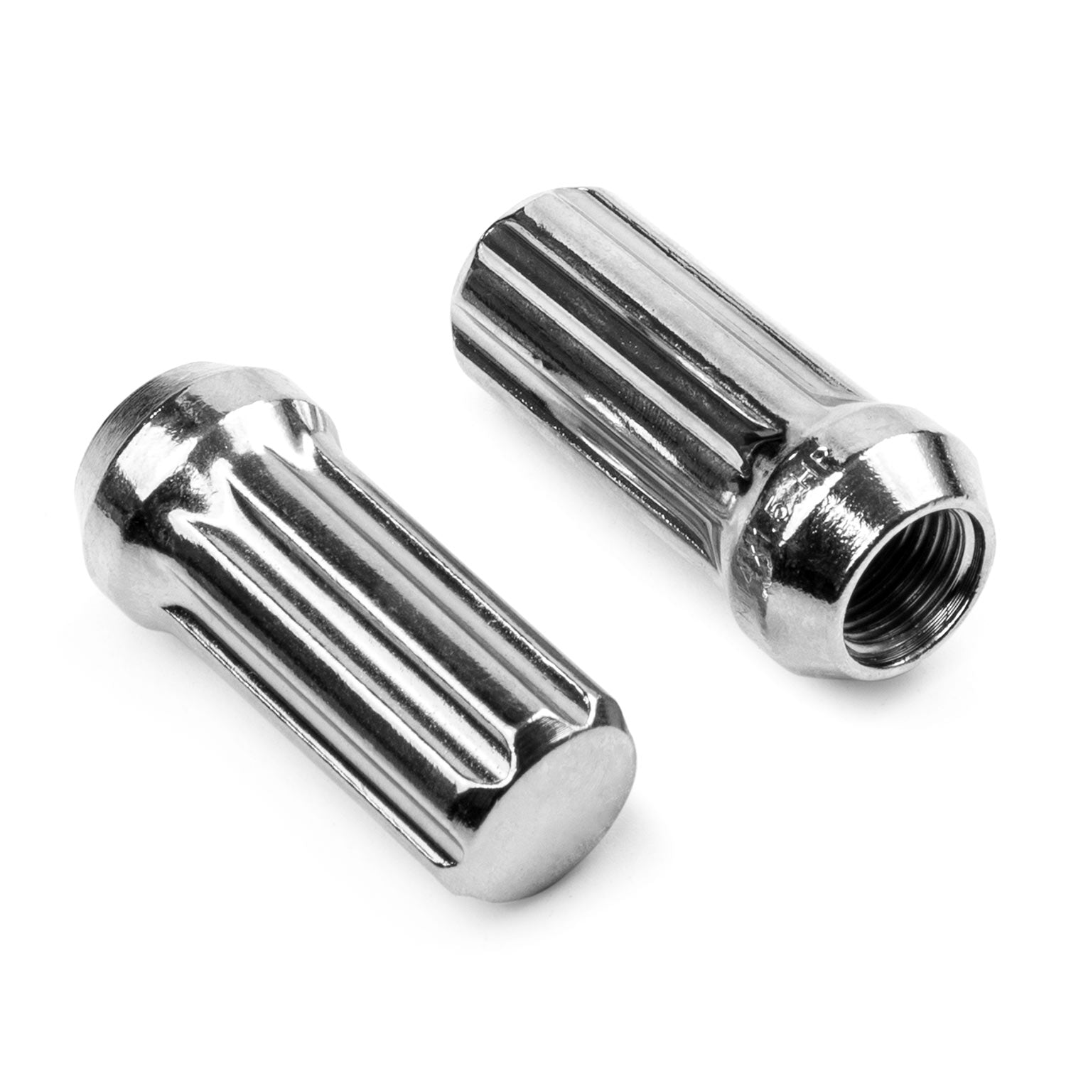 24x Chrome 14x1.5 Spline Lug Nuts + 2 Keys Anti-Theft Locking Wheel Lug Nuts