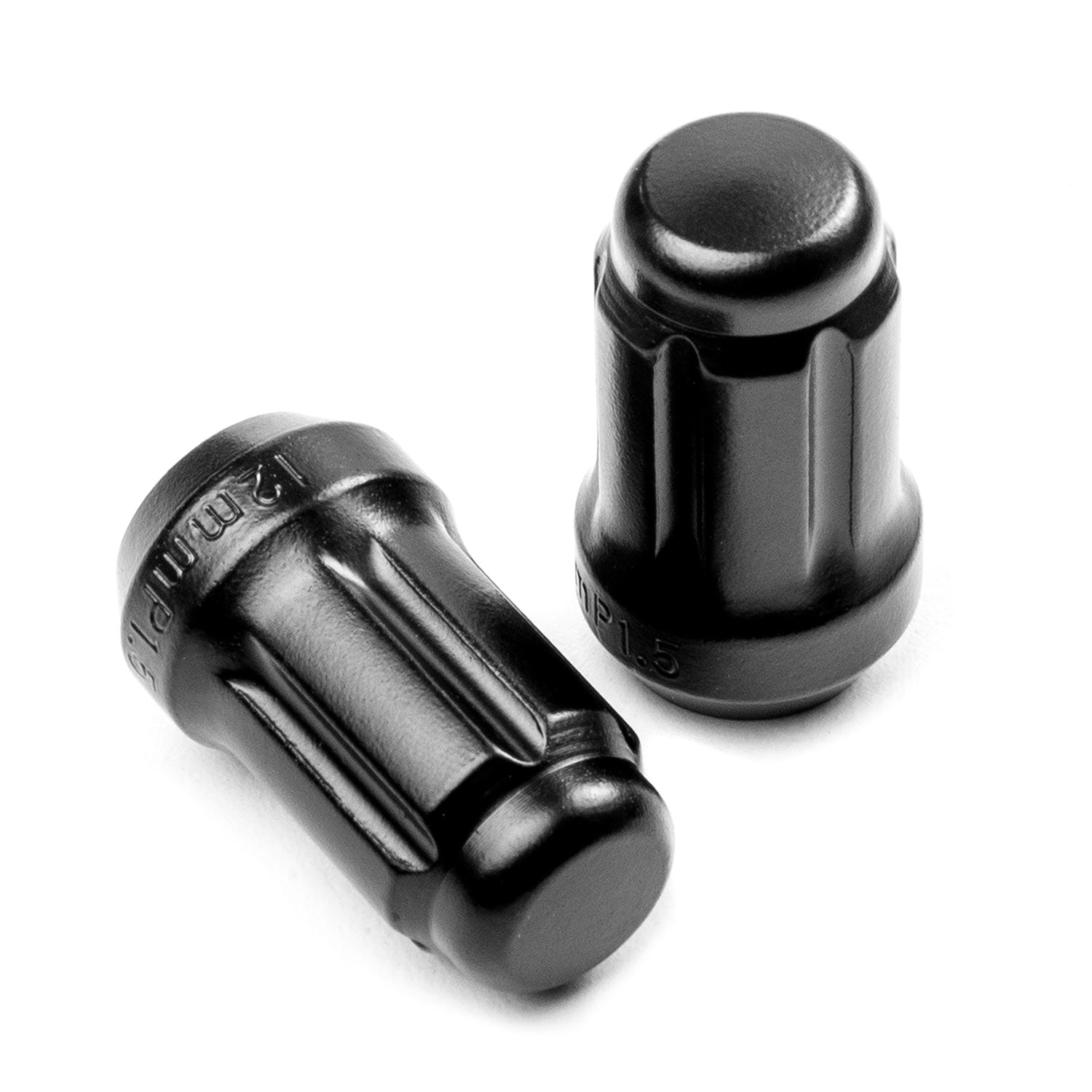 24x Black 12x1.5 Spline Lug Nuts + 2 Keys Anti-Theft Locking Wheel Lug Nuts