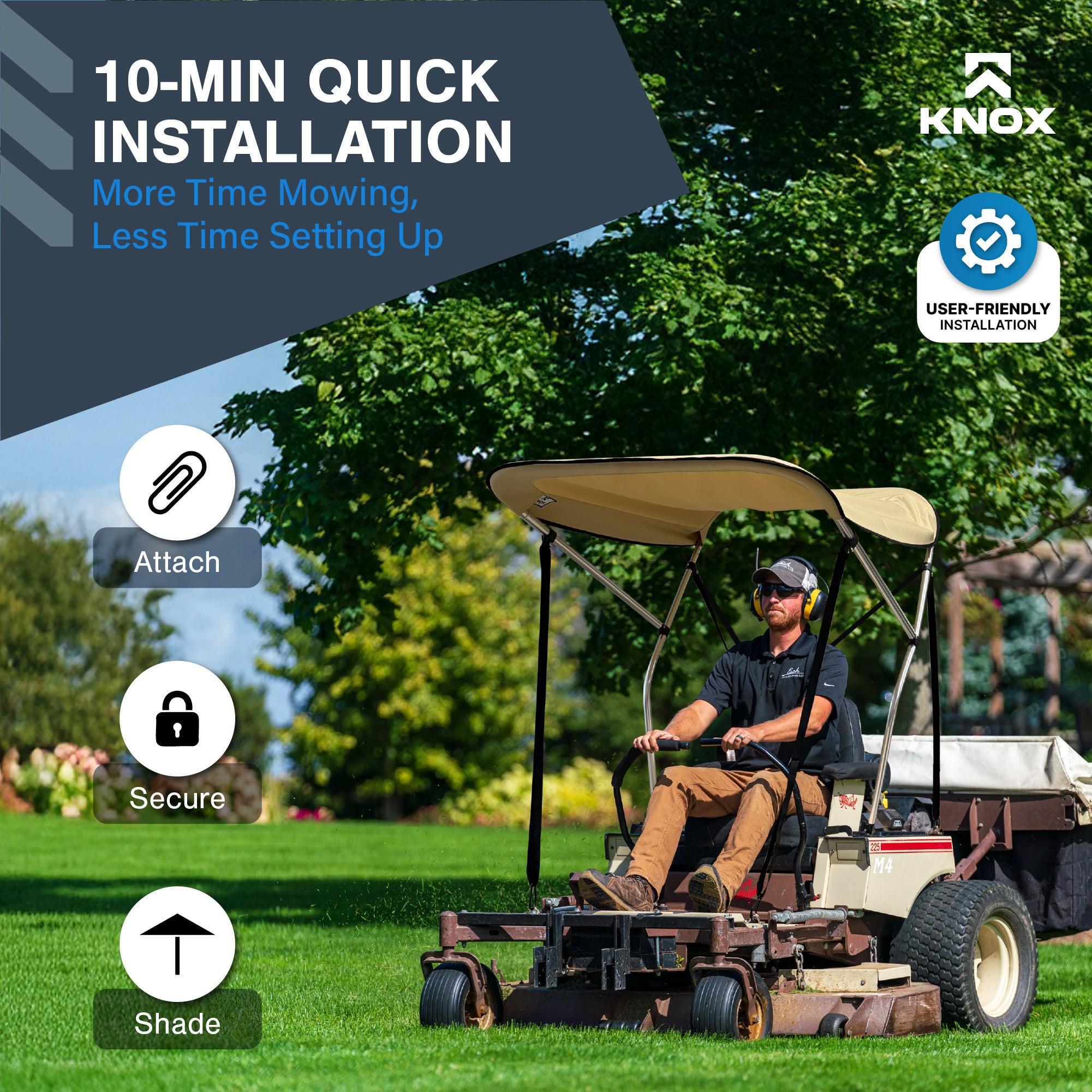 KNOX Zero Turn Lawn Mower Canopy