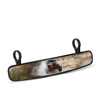 Krator 17" UTV Rear View Mirror for 1.75" Roll Bar, Wide-Angle Convex UTV Mirror