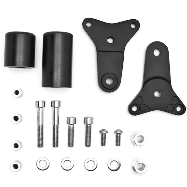 No Cut Frame Slider Crash Protector Suzuki GSXR 600 750 GSX-R Black 2011-2015