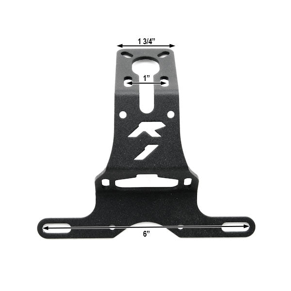 Yamaha YZF R1 Fender Eliminator Black Logo Plate Holder (2004-2012)