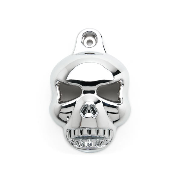 Motorcycle Chrome Skull Horn Cover for Harley Davidson Stock Cowbell Horns (1992-2013)