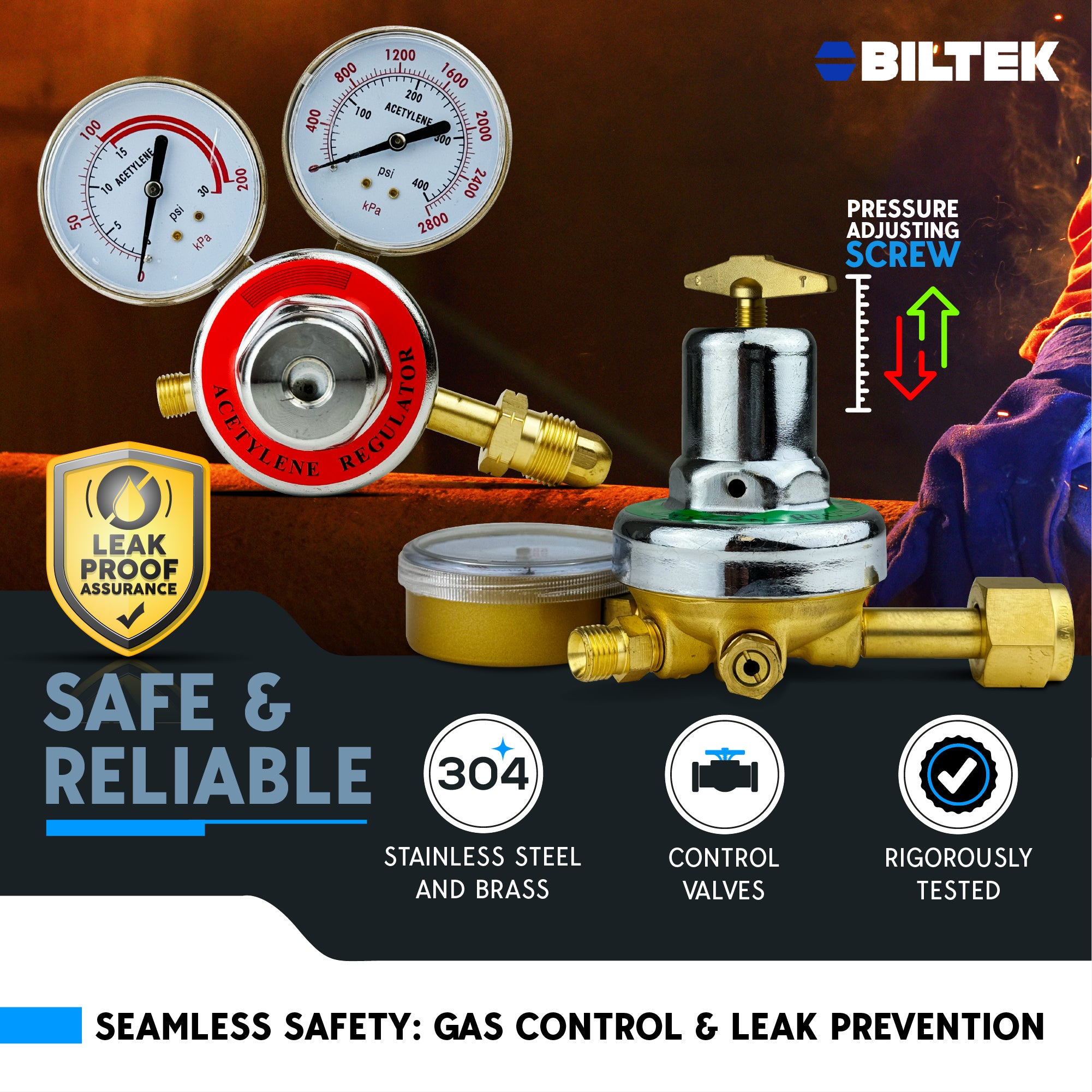 Biltek Portable Welding Cutting Torch Kit Oxy Acetylene Victor Type Torch Kit