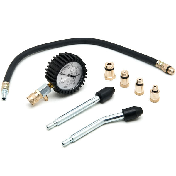 Engine Cylinder Compression Tester Gauge Kit Professional Mechanics Gas Engine