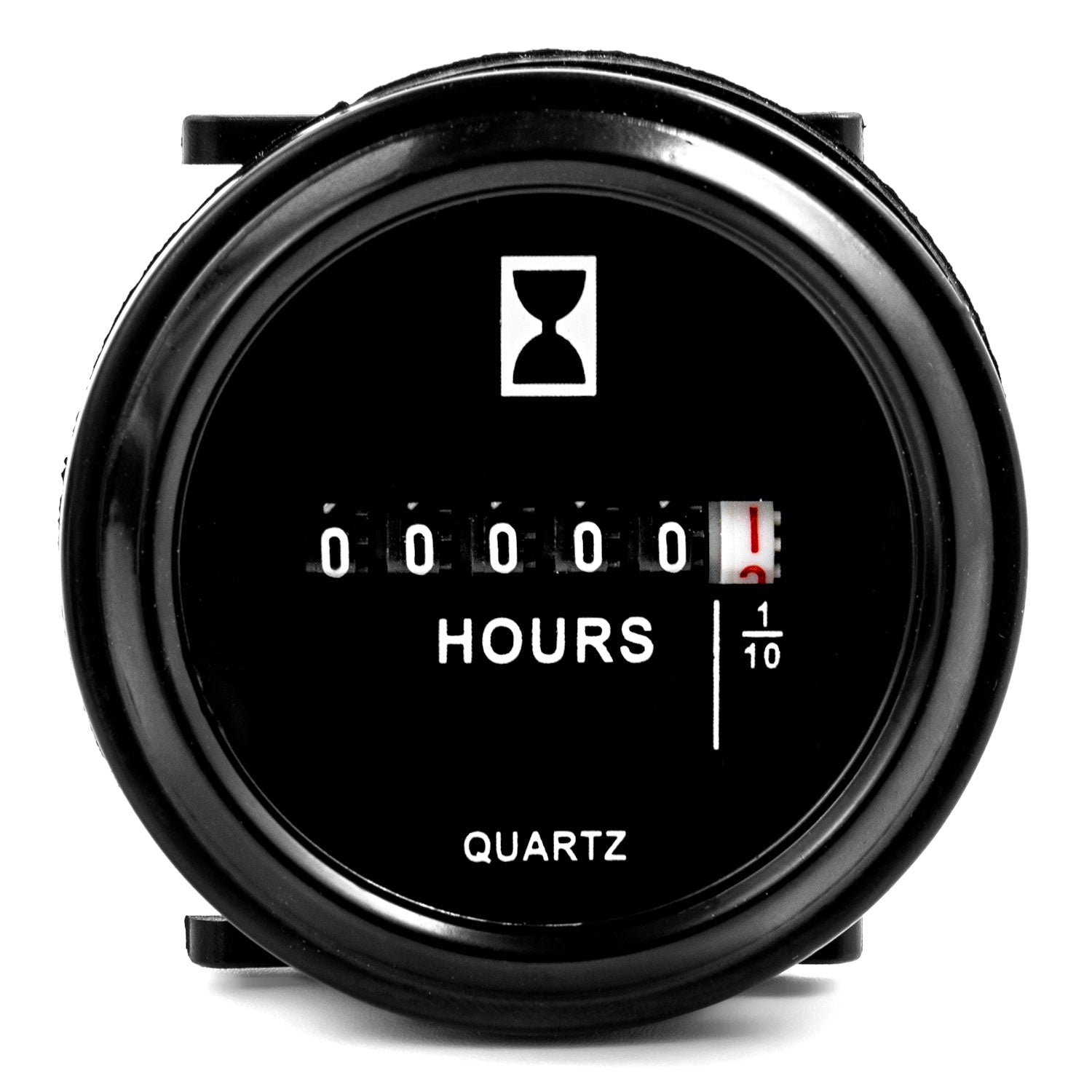 Waterproof 2" Quartz Round Hour Meter Gauge for Marine Boat Engine Automotive Motorcycle ATV Snowmobile John Deere Fork Lift CAT Tractor Generator Engine Mower