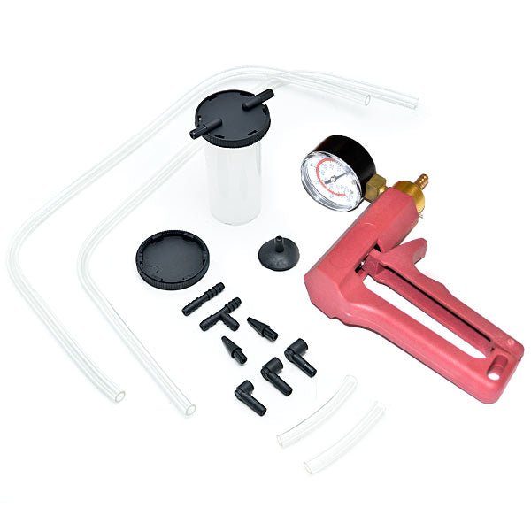 2 In 1 Brake Bleeder & Vacuum Pump Gauge Test Tuner Kit Tools DIY Hand Tools New