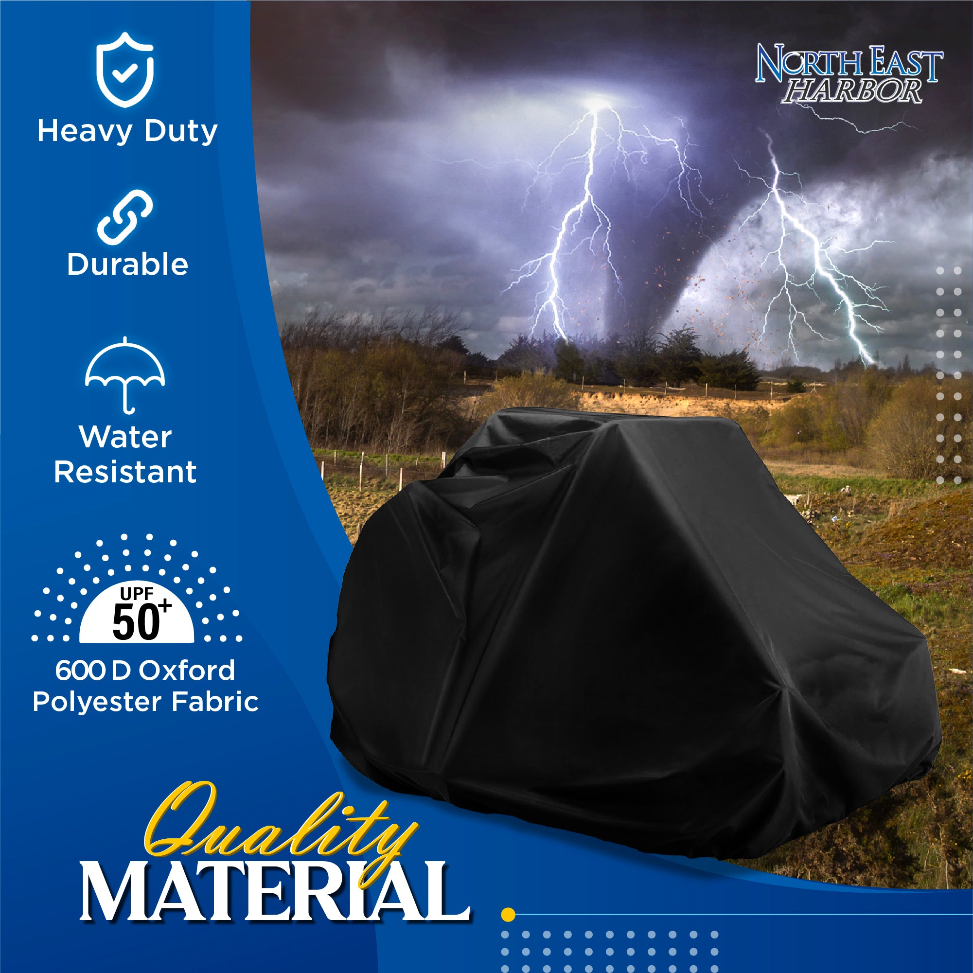 Zero Turn Mower Cover Waterproof Heavy Duty 600D Marine Grade Cover for Lawn Mower, Windproof Outdoor Storage Cover, Riding Lawn Mower Cover, Fits Zero Turn Lawn Mower with 60" Deck