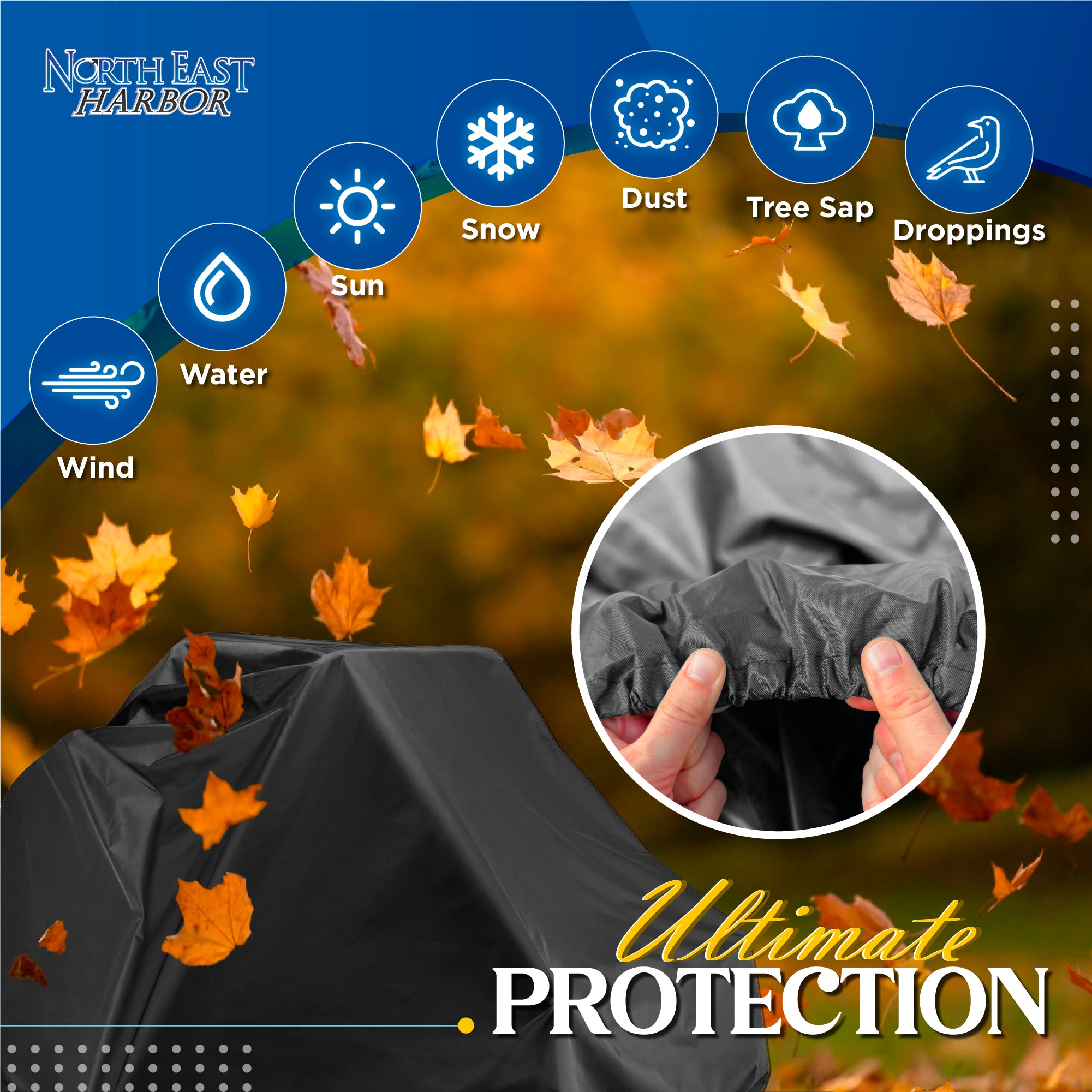 Zero Turn Mower Cover Waterproof Heavy Duty 600D Marine Grade Cover for Lawn Mower, Windproof Outdoor Storage Cover, Riding Lawn Mower Cover, Fits Zero Turn Lawn Mower with 60" Deck