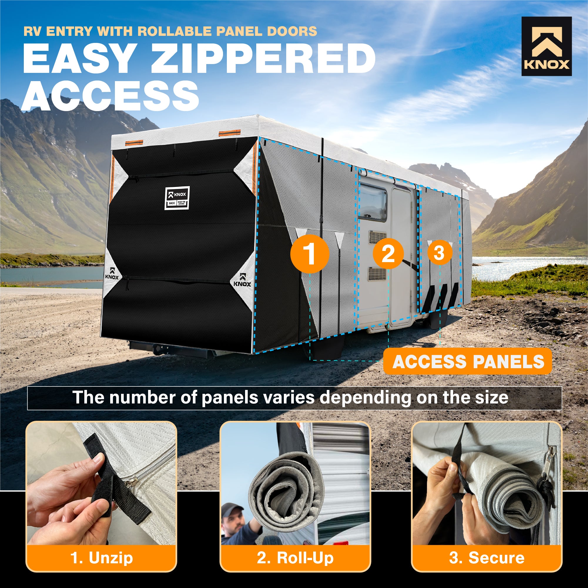 KNOX 2nd Gen Motorhome RV Cover Class A