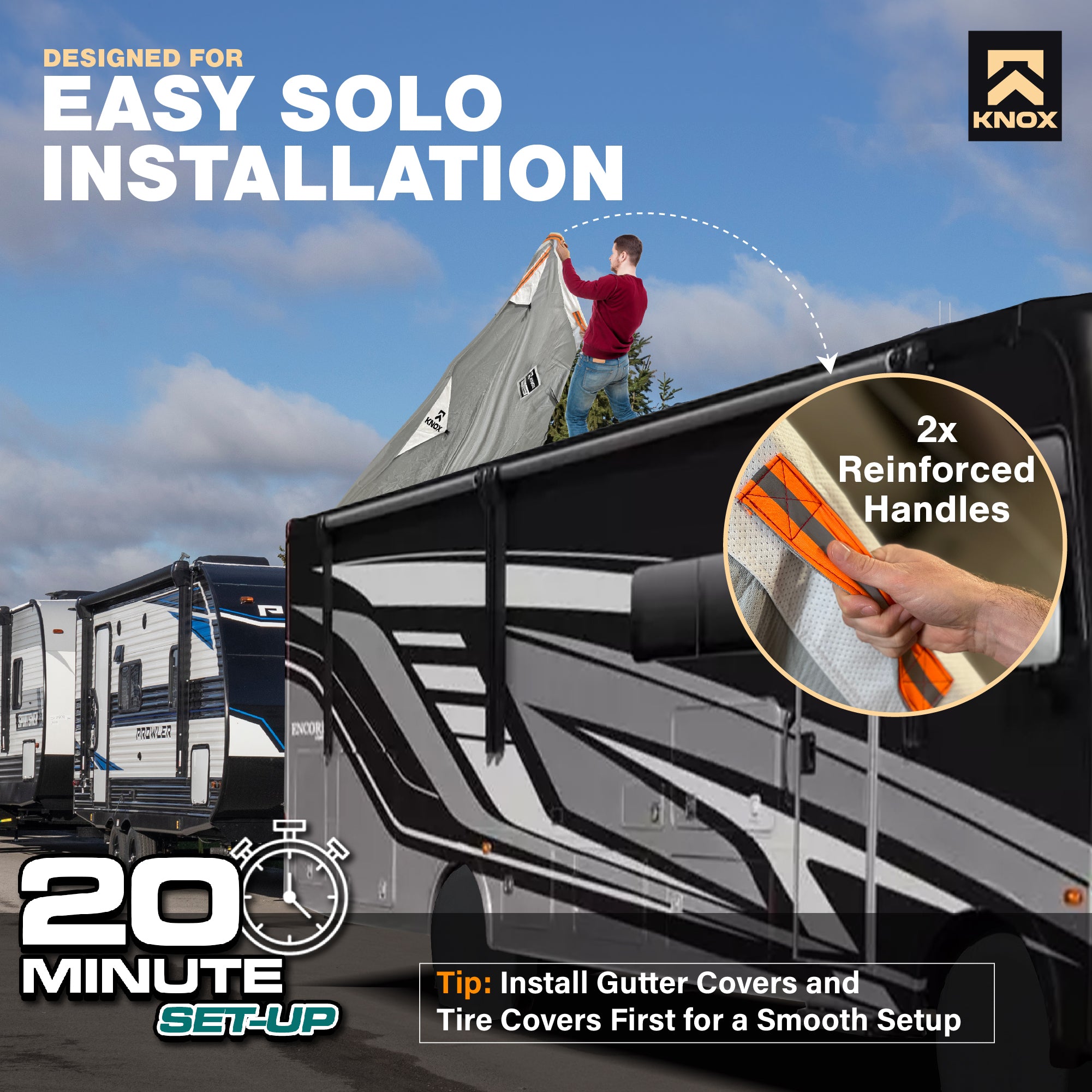 KNOX 2nd Gen Motorhome RV Cover Class A
