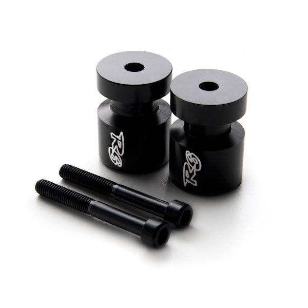 Black Yamaha "R6" Engraved Swingarm Spools Sliders - R6 R6S R1 FZ1 FZ6 VMAX XV250 and More! (1998-2013)