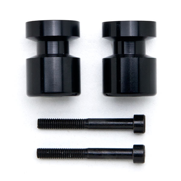 Black Swingarm Spools Sliders 6mm for Yamaha