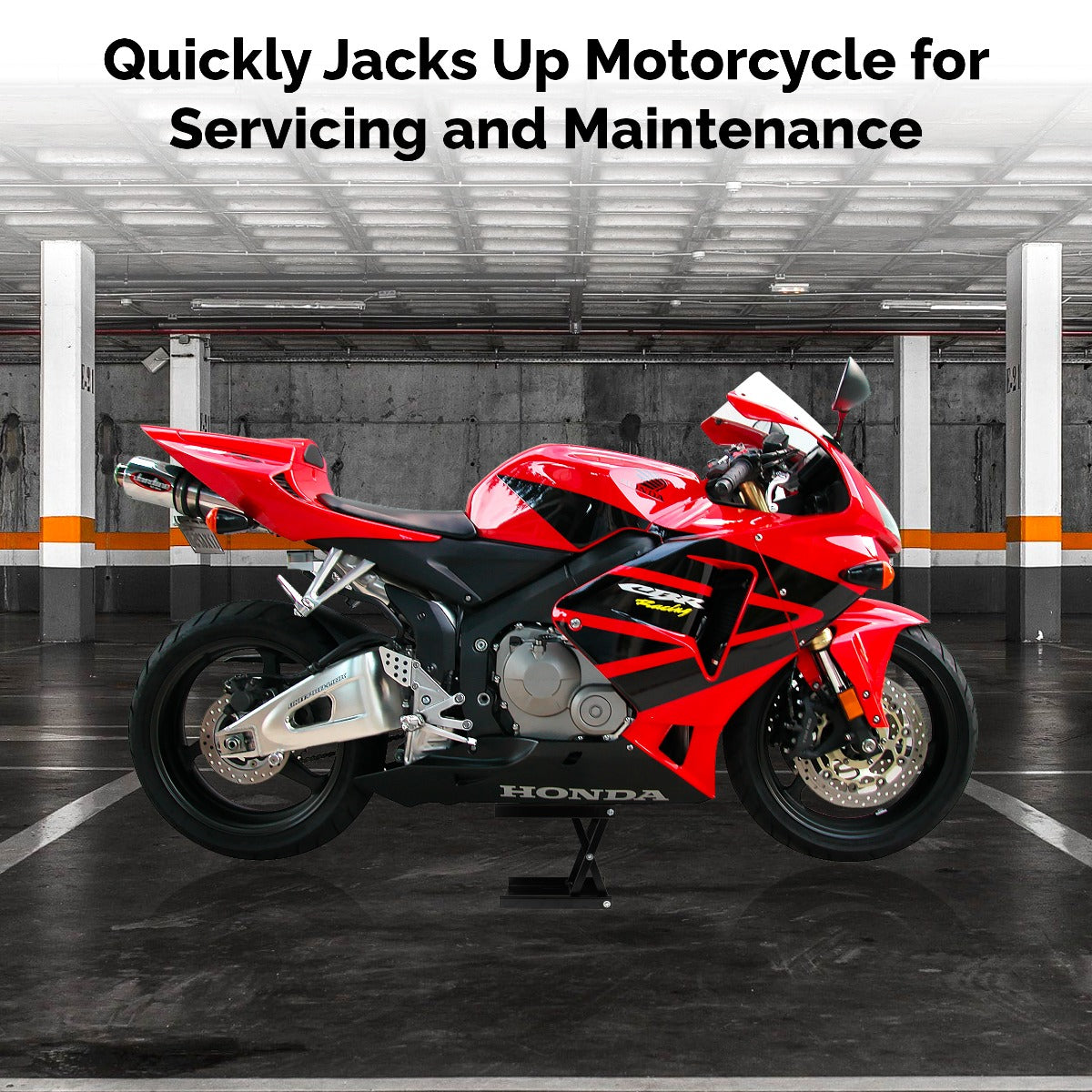 1,100lb Motorcycle Center Jack Hoist Scissor Lift Stand - Motorcycle / Dirtbike / ATV