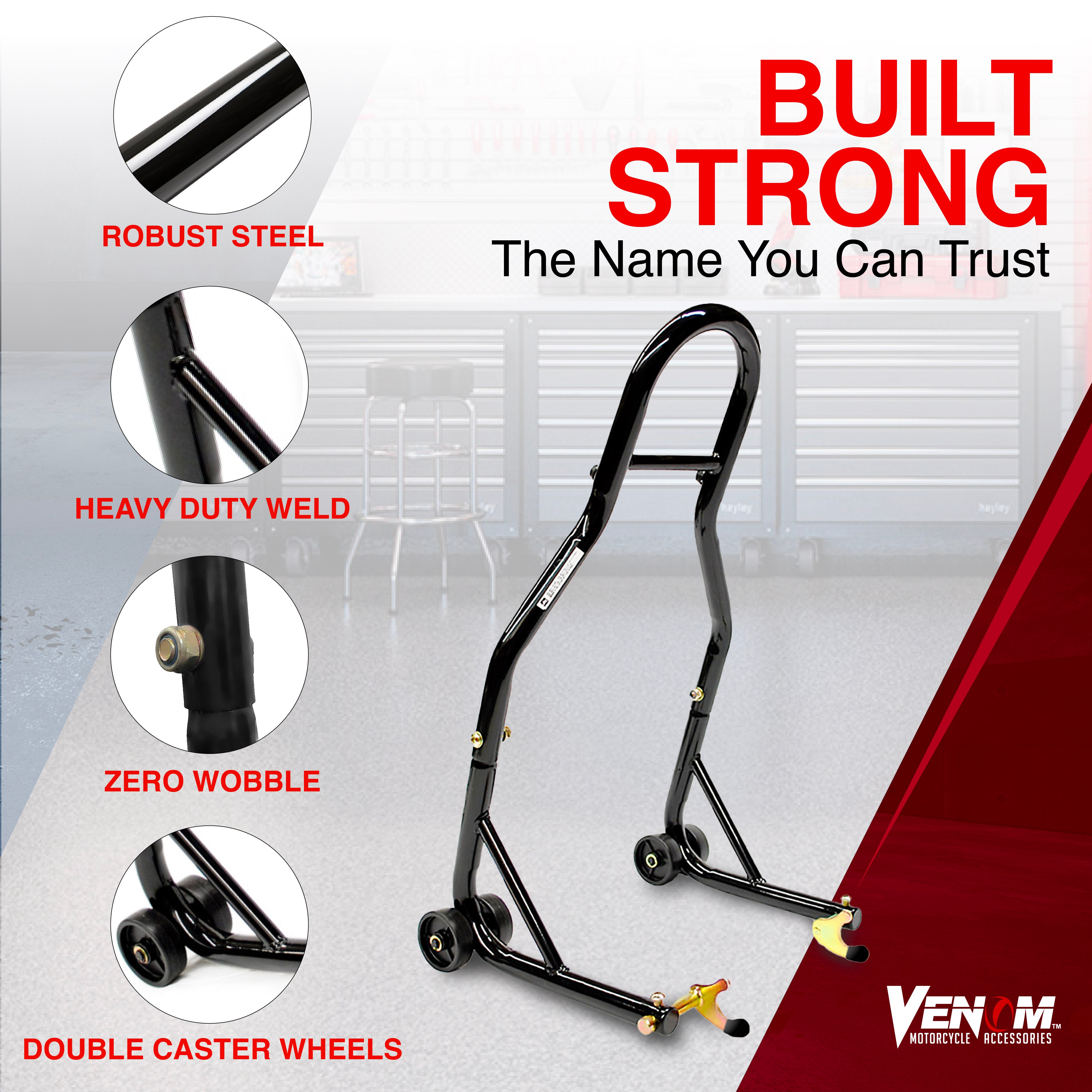 Venom Motorcycle Rear Wheel Swingarm Spool Lift Stand