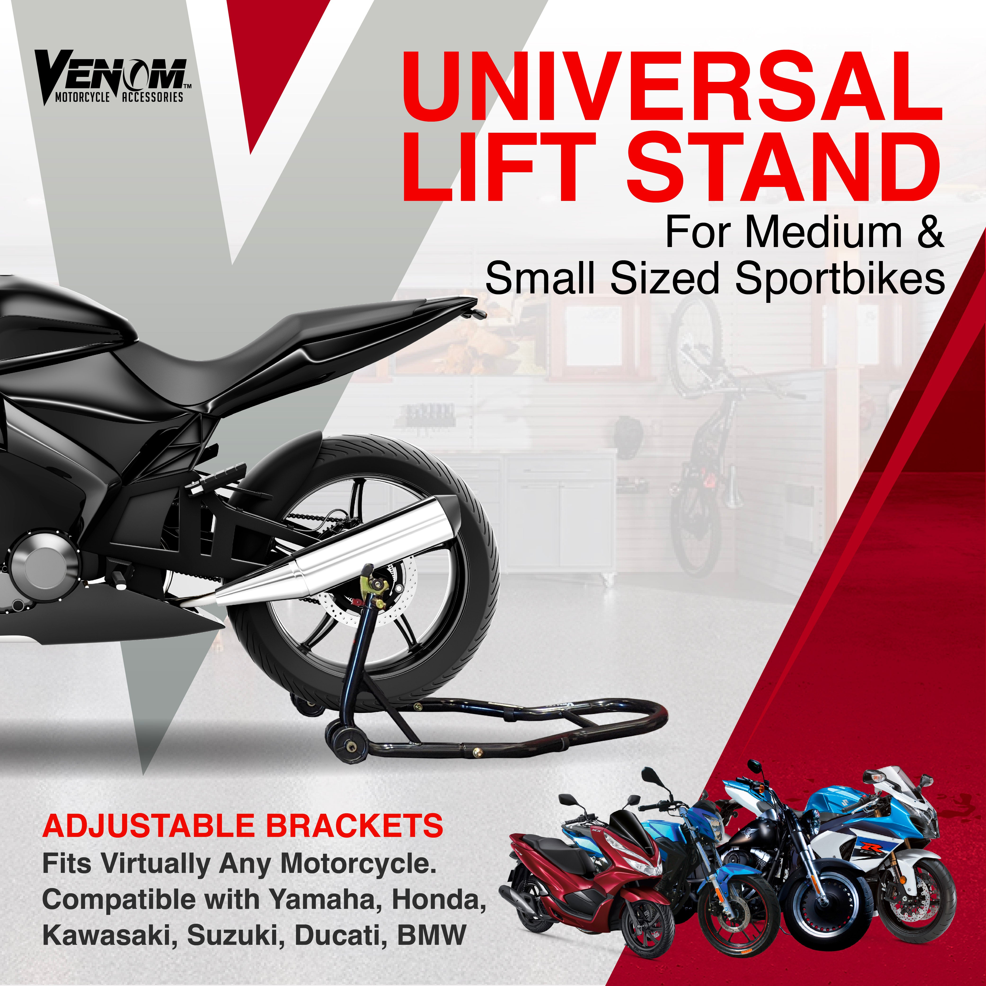 Venom Motorcycle Rear Wheel Swingarm Spool Lift Stand