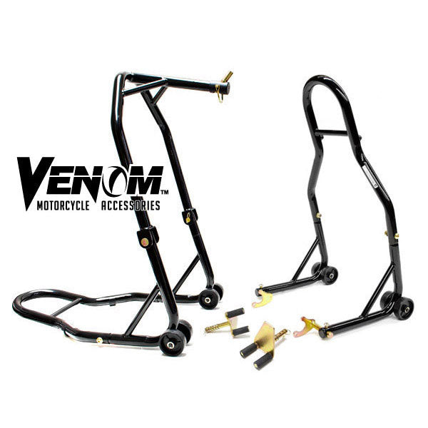 Venom Motorcycle Front Triple Tree & Rear Swingarm Spool Lift