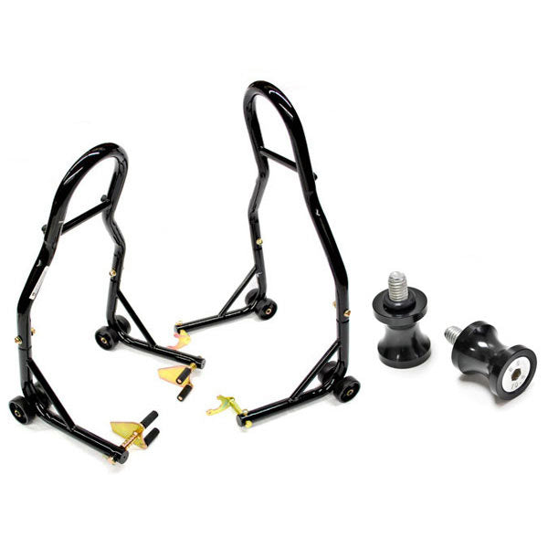 Venom Front Fork - Rear Spools Lift Swingarm Stands + 6mm Spools For Yamaha R1 R6 R6S