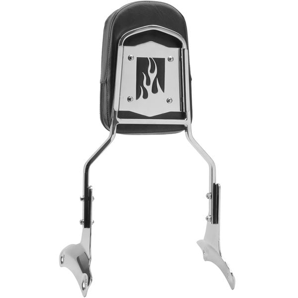 Honda Shadow ACE 750 / 400 Flame Backrest Sissy Bar Leather Pad (1997-2003)