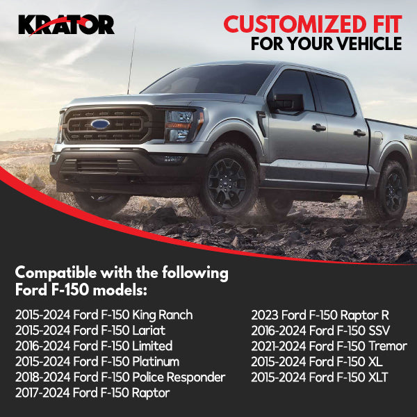 Krator Tailgate Assist for Ford F-150 King Ranch, Platinum, Raptor, XL 2015-2023