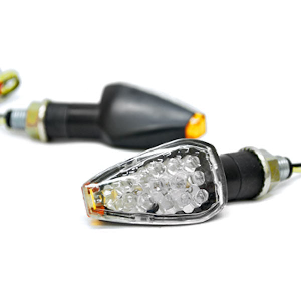 2pcs LED Mini Motorcycle Turn Signals Indicators Blinkers Lights