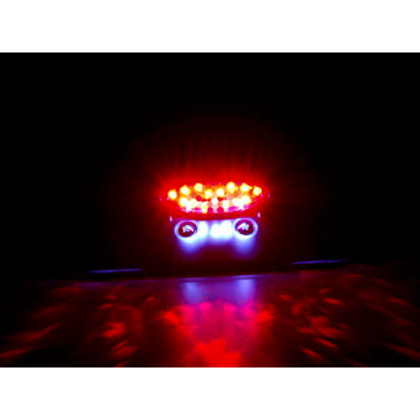 Universal Custom Motorcycle LED Tail Brake Light License Plate Bracket