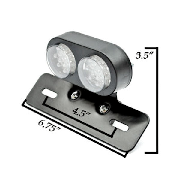 Universal Custom Motorcycle LED Tail Brake Light w/ Turn Signals