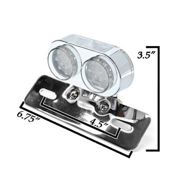 Universal Custom Motorcycle LED Tail Brake Light w/ Turn Signals