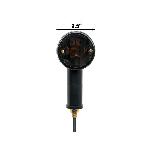 Bike Indicator 4 Pack - Front Rear Motorcycle Turn Signals Black Amber Lights