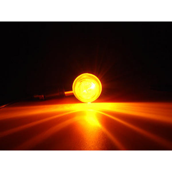 Motorcycle 4 pcs Chrome Amber Bullet Turn Signals Indicators