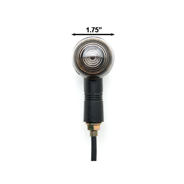 4X Universal Motorcycle Black Mini Bullet Turn Signals Blinker Smoke Lens Pack