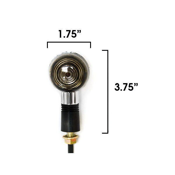 Motorcycle 4 pcs Chrome Smoke Bullet Turn Signals Indicators
