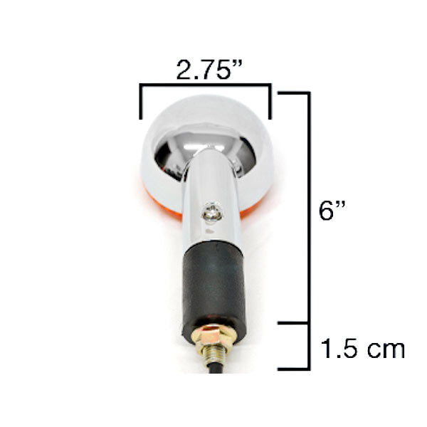 Motorcycle 4 pcs Chrome Round Turn Signals Indicators