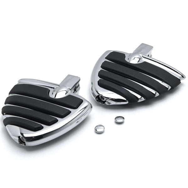 Kawasaki / Suzuki / Yamaha Wing Style Rear Foot Peg Foot Rests Chrome Vulcan M95
