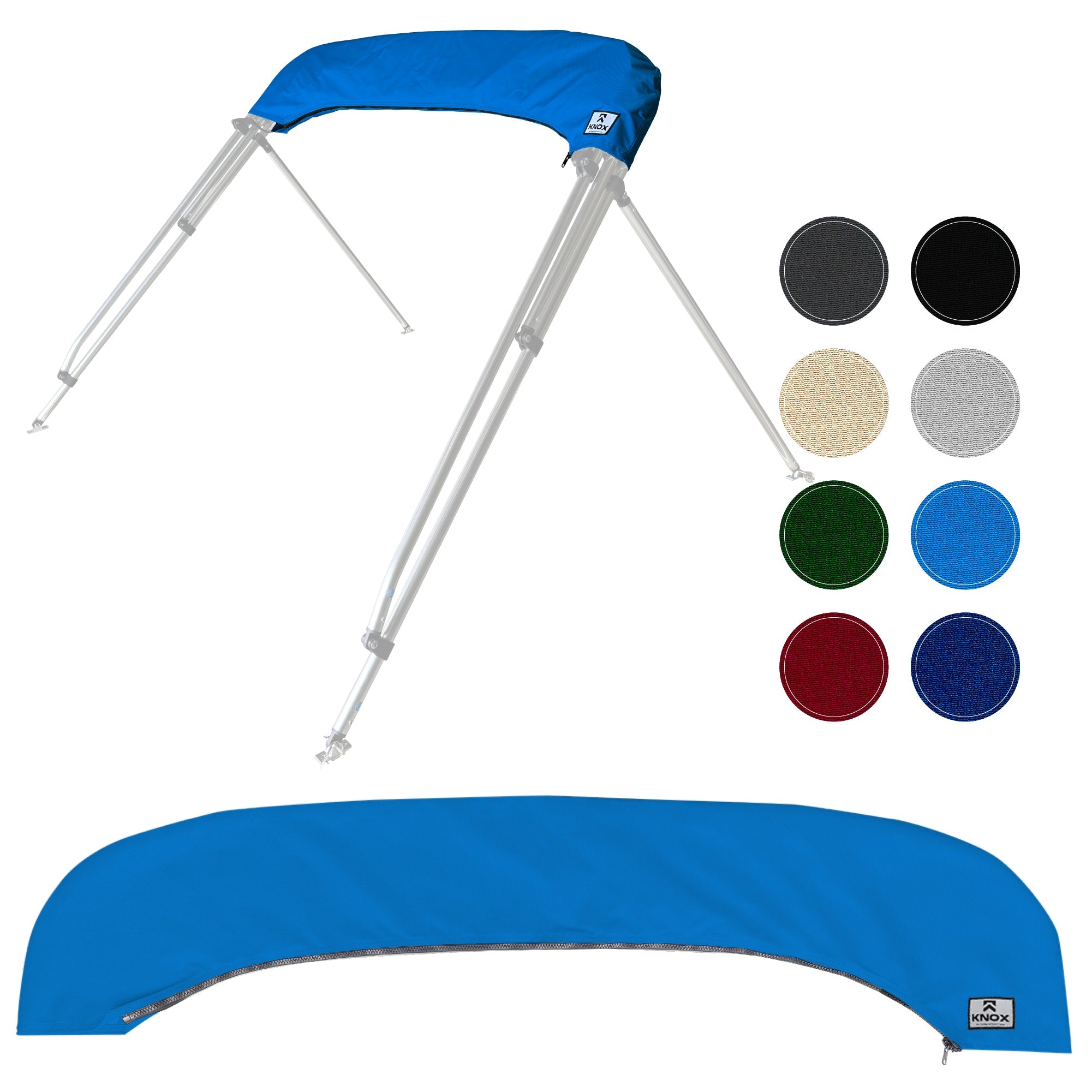 KNOX Bimini Top Boot Cover Replacement For 3 & 4 Bow Bimini Tops
