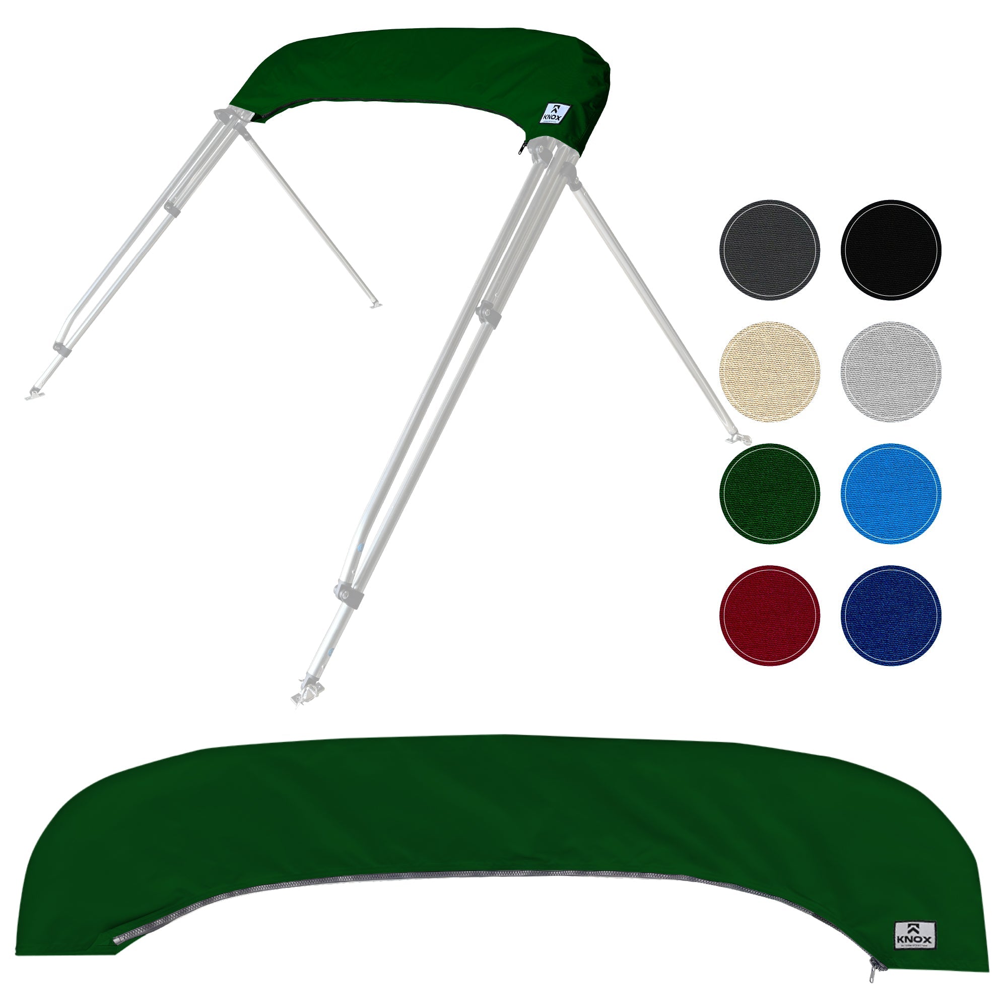 KNOX Bimini Top Boot Cover Replacement For 3 & 4 Bow Bimini Tops
