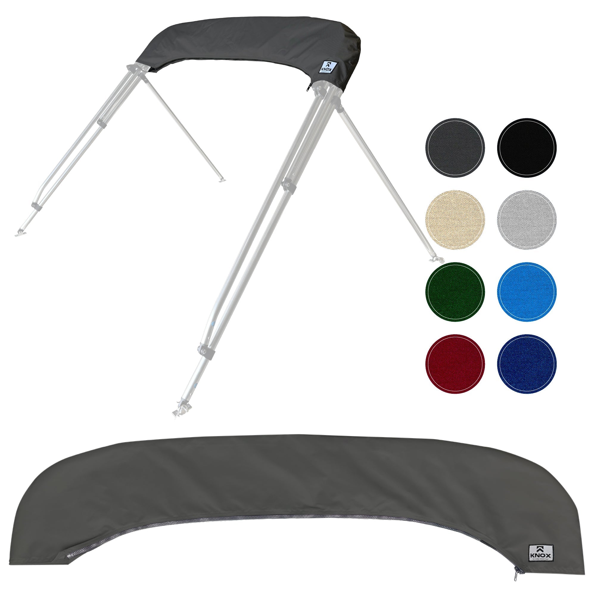 KNOX Bimini Top Boot Cover Replacement For 3 & 4 Bow Bimini Tops