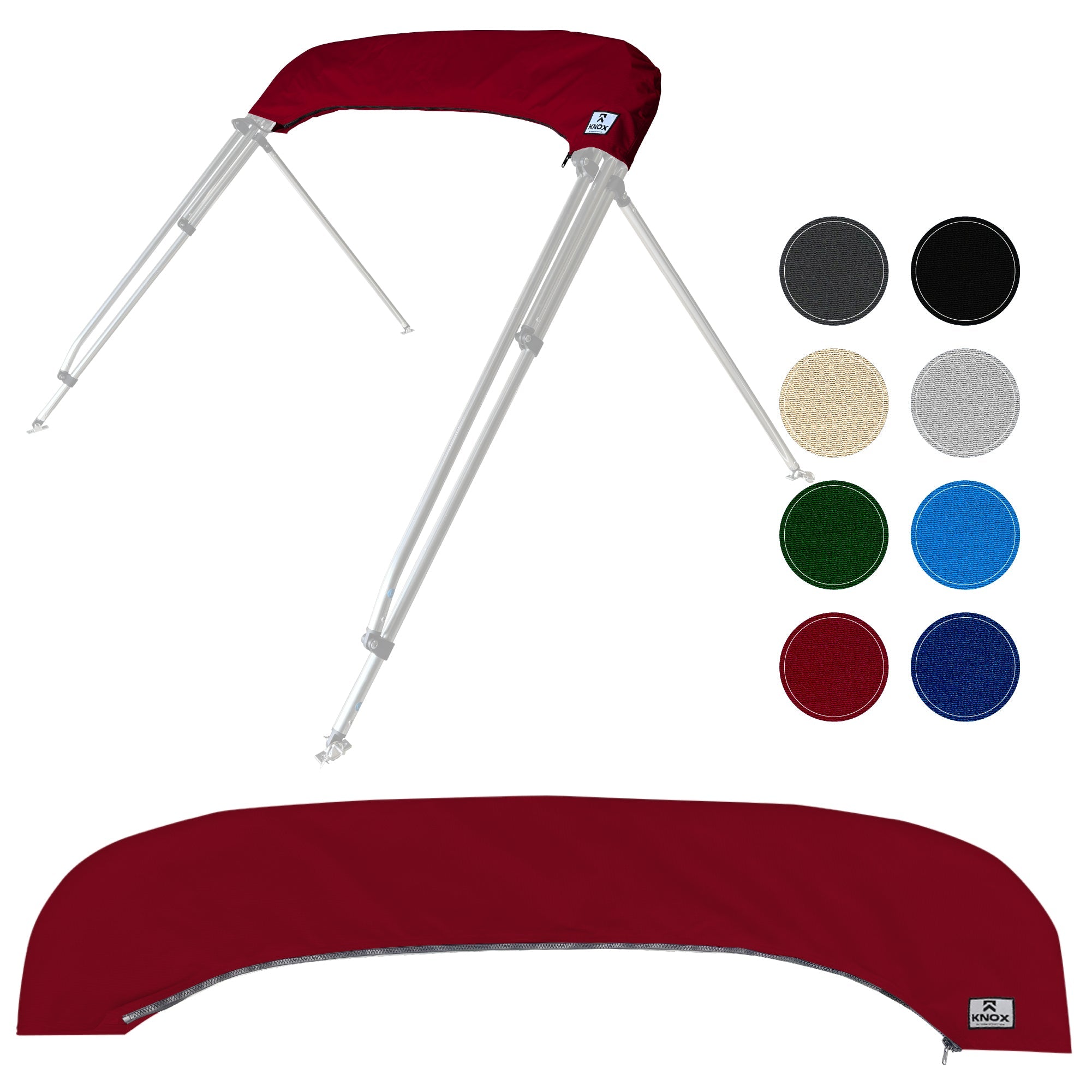 KNOX Bimini Top Boot Cover Replacement For 3 & 4 Bow Bimini Tops